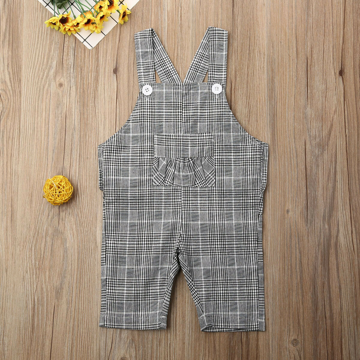 Neue Kinder Kinder Overalls Harem Hosen Jungen Mädchen Tasche Stricken Overalls Overalls Baby Kleidung Mädchen Insgesamt Plaid Striped 6M -3T: Plaid Suspenders / 18m