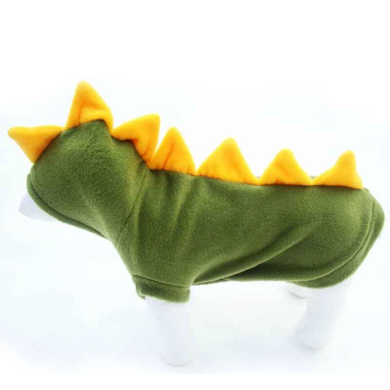 Pet Costume Dog Costume Teddy Bear Costume Autumn And Winter Small And Medium Sized Dog Dinosaur Costume: green / S