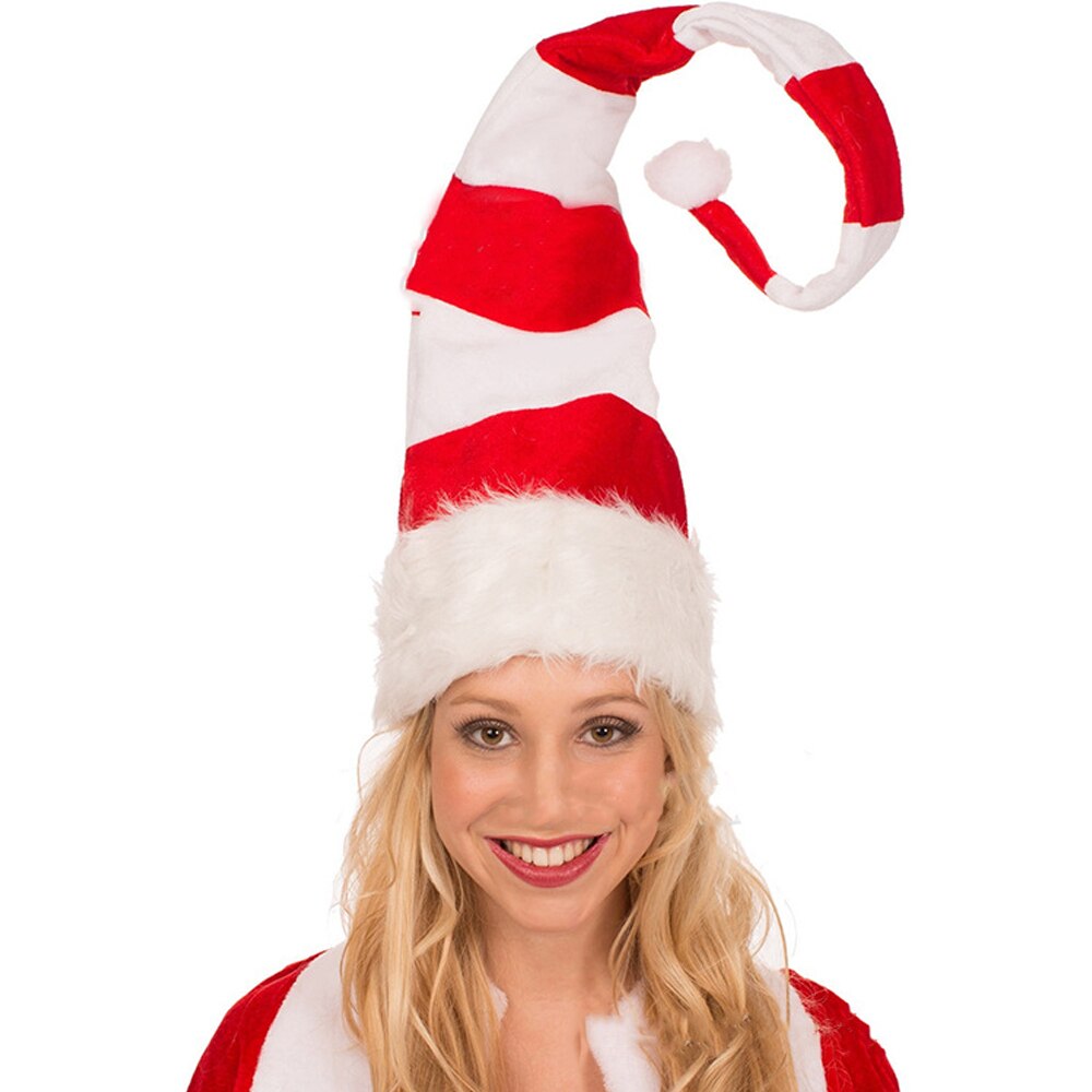 Lange Kerst Kerstman Rode Hoeden Caps Thicken Voor Volwassen En Kinderen Xmas Decor Jaar Thuis Party levert