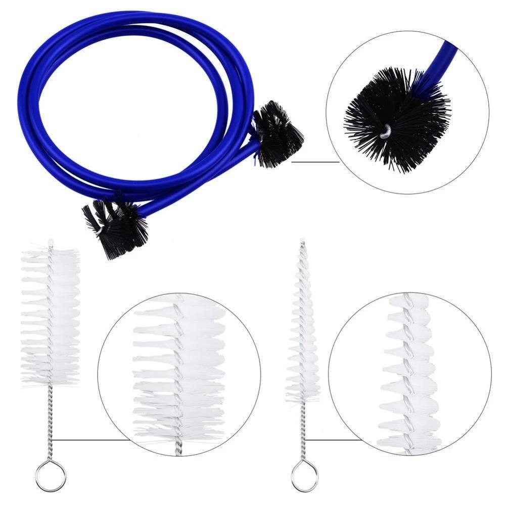 Kit de nettoyage pour trompette Trombone, buse à bulles en laiton, Valve, brosse, tige, accessoires pour instruments de musique, 3 pièces/ensemble
