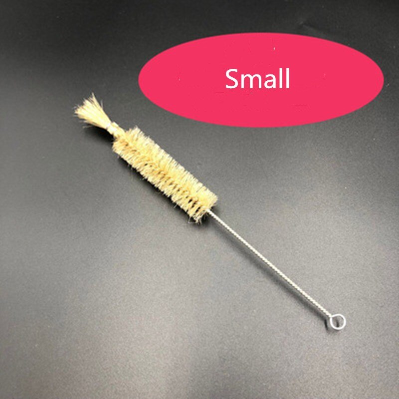 Glass tube brush,laboratory cleaning brush,lengthened small, medium and large brush, multi-purpose pipeline brush: Small