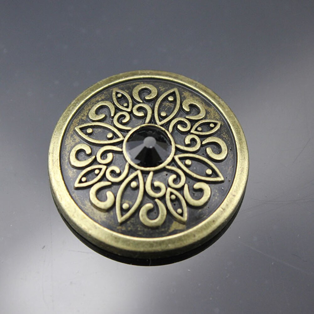 Tee itse nahka askartelu lompakon koristelu ruuvit nappi turkoosi kivi strassikivi upote vintage pronssi väri 24mm halkaisija 15 kpl/erä