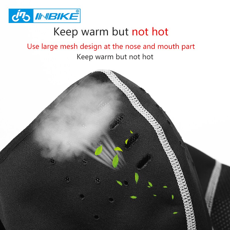 INBIKE Winter Cycling Face Mask Bicycle Cap Ski Bike Scarf Face Thermal Fleece Snowboard Shield Hat Motorcycle Warm Headwear X-5