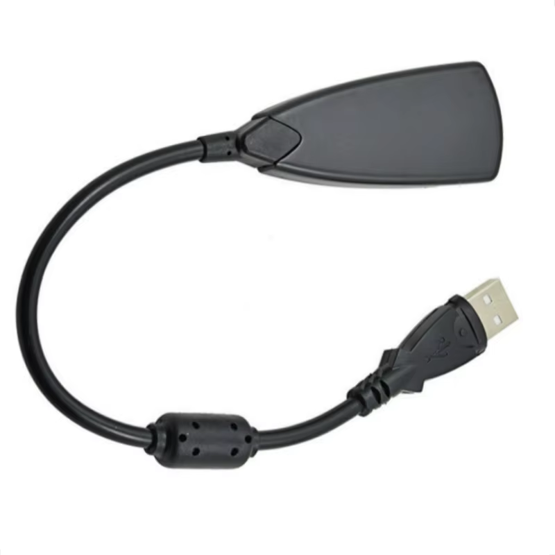 Placa de som usb para jogos de computador, placa de som externa específica de alta qualidade, placa de som com fio estéreo 5hv2 de 7.1 canais