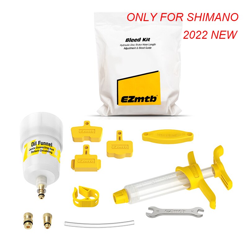 Kit de purge de frein pour vélo Shimano, Kit de purge de frein à disque hydraulique, bouchon d&#39;huile d&#39;entonnoir, outil de réparation de vélo de route et de vtt: Standard with Bag