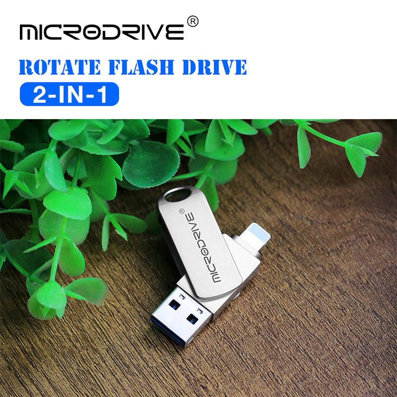 Metalowy pendrive otg, flash usb 3.0, pendrive 32gb 64gb 128gb 256gb, pendrive usb do iphone'a, ipada/lightning, ios