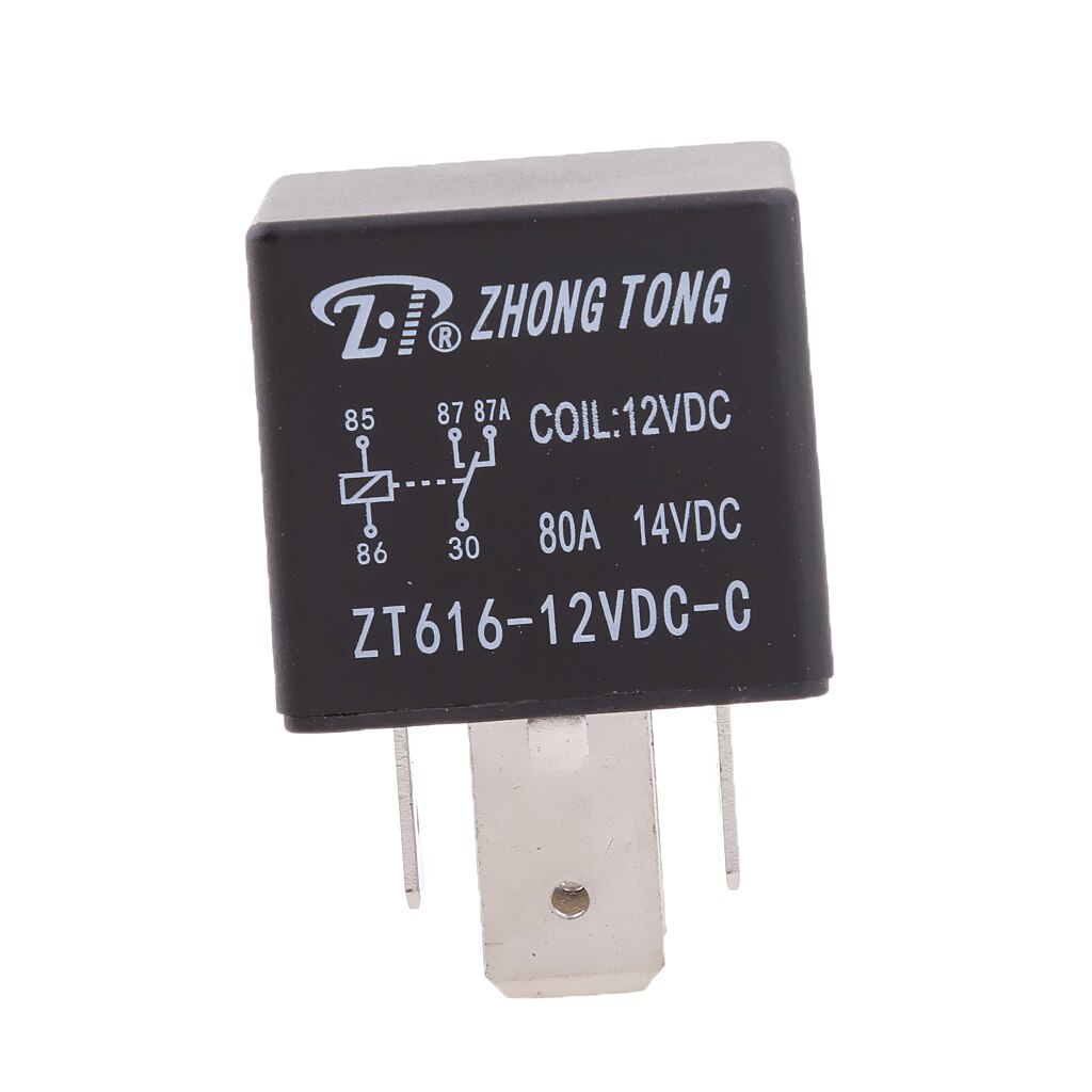 12v 80a 5- pin spdt switch over relay for car auto vehicle boat truck