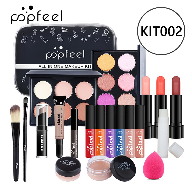 Zestaw robić makijażu cieni robić powiek kobieta początkujący student nowicjusz pełny zestaw lekki makijaż pudełko kosmetyczne połączenie pudełko: KIT002