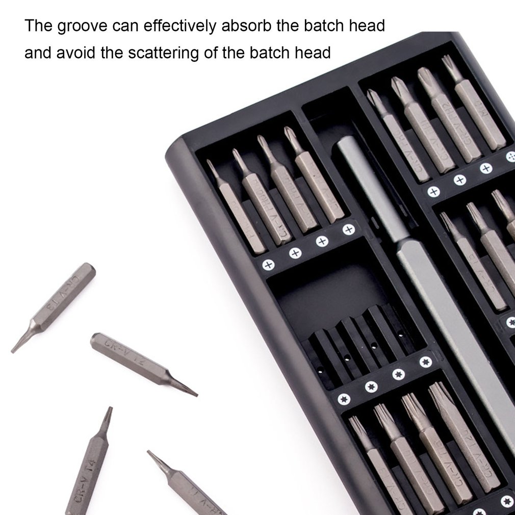 Screwdriver Kit 24 Precision Magnetic Bits DIY Dismountable Screw Driver Set Mini Tool Case For Smart Home PC Phone Repair