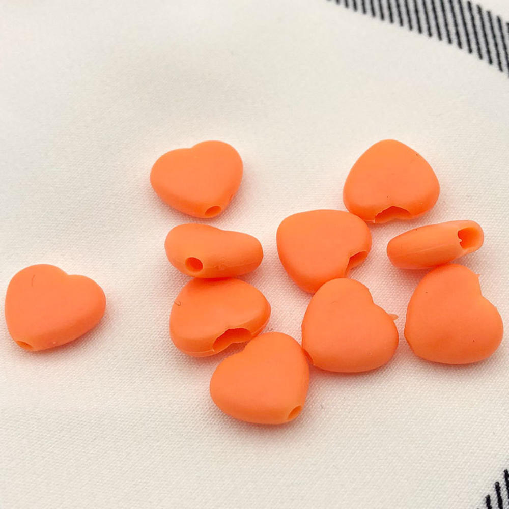 10 st/lot svart plastkula rund fjäderstoppsnörelåsändar växelstoppklämma för sportkläder kläder skor replås hantverk: Orange