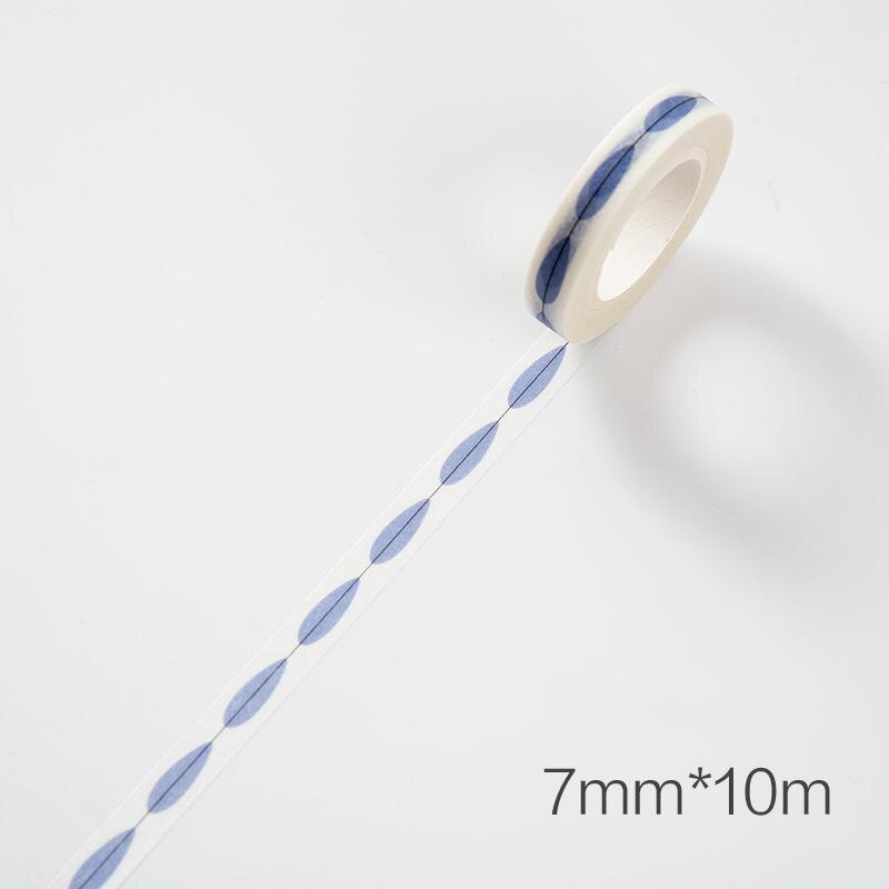 1pcs 10m*7mm Love And Leaves Scrapebooking Diy Sticker Decorative Masking Tape Paper Material Escolar Album Washi Tape: 3