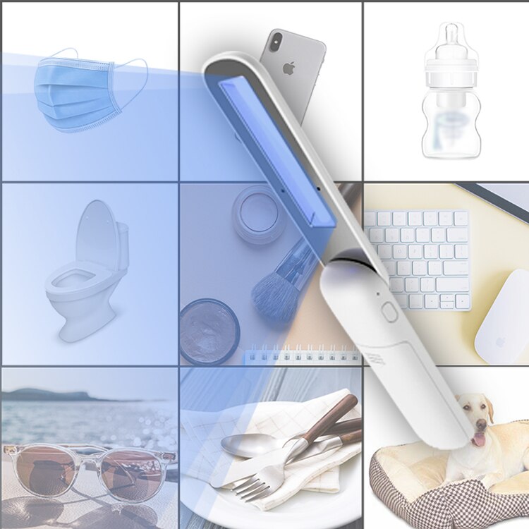 Mini Uv Sanitizer Handheld Draagbare Licht Desinfectie Lamp Voor Home Office Travel