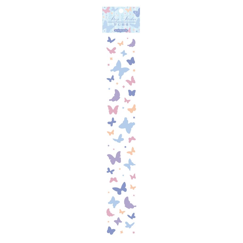 8 60x350mm Stationery Stickers Mini Kawaii Stickers Paper Sticker Ribbon Party DIY Scrapbook Diary Photo Album Decorative: 4