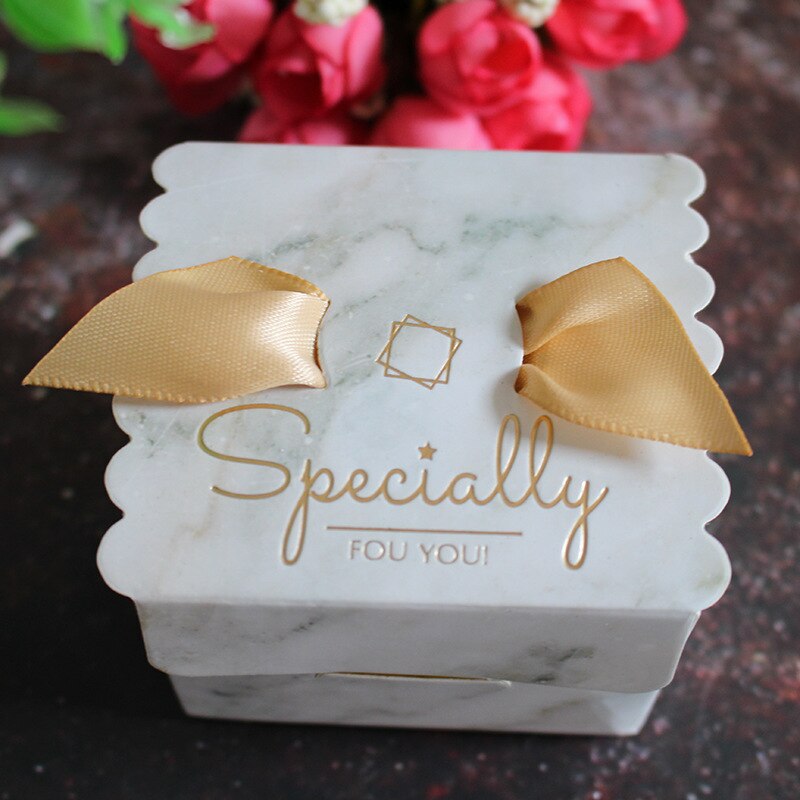 10pcs Lint Bronzing box Candy Bag wedding geschenkdoos dank u box cookie bag merci favor Tassen: Stone pattern