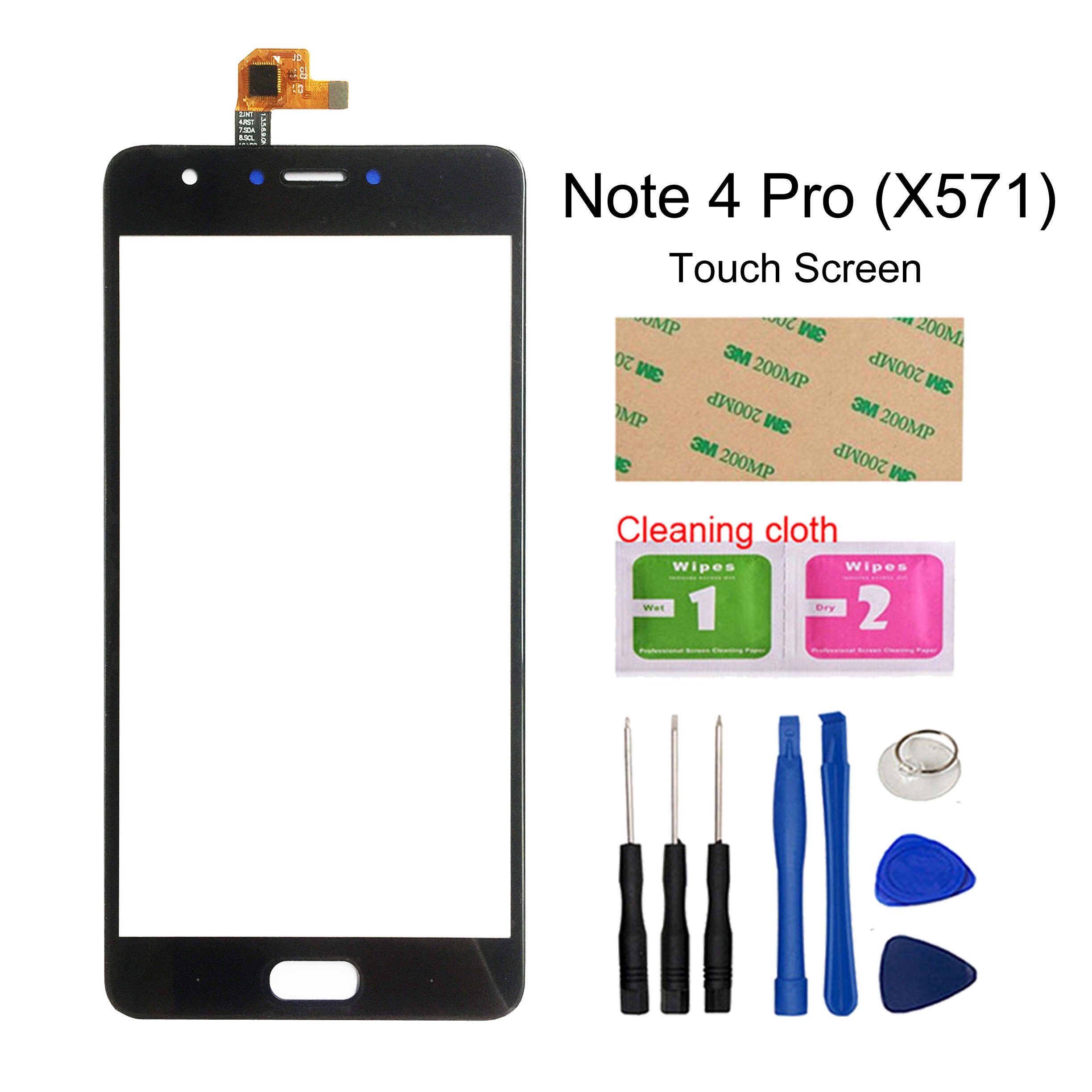 For Infinix Note 4 X572 Mobile Touch Screens For Infinix Note 4 Pro X571 Touch Screen Digitizer Lens Sensor Panel Repair Parts: X571 Tools