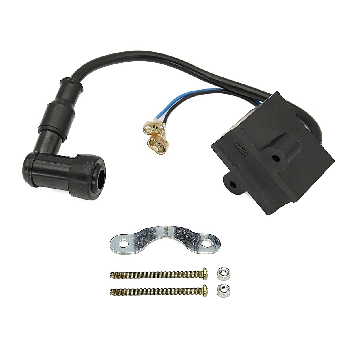 CDI Ignition Coil Magneto Coil System for Motorized 49cc 66cc 80cc Engine Bicycle Spark Plug Easy To Install