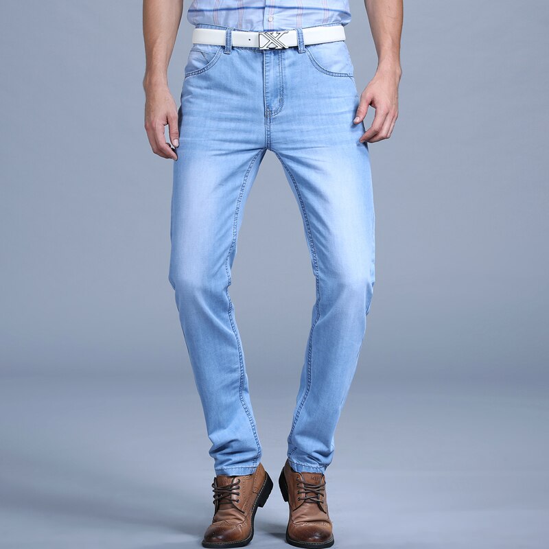 Grote lente zomer jeans utr dunne heren jeans herenbroeken kledingmerk
