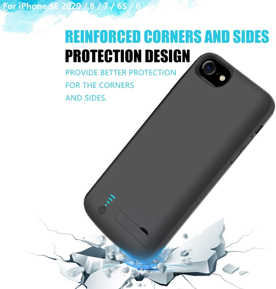 Neng 5500 mah rood voor iphone 6 6s 7 8 se)  batterij zachte utp-oplader case draagbare verpakking 8000 mah voor iphone 6 7 8 plus