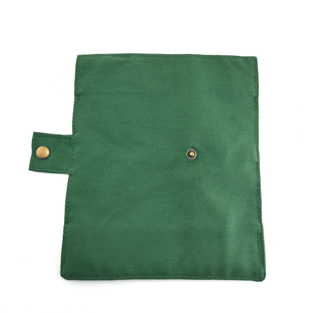 1Pc Opbergtas Bestek Set Canvas Doek Zakken Reizen Camping Buggy Tas Bestek Brush Pouch Herbruikbare Pen Zak Neutrale snap Stijl: 935-L-1