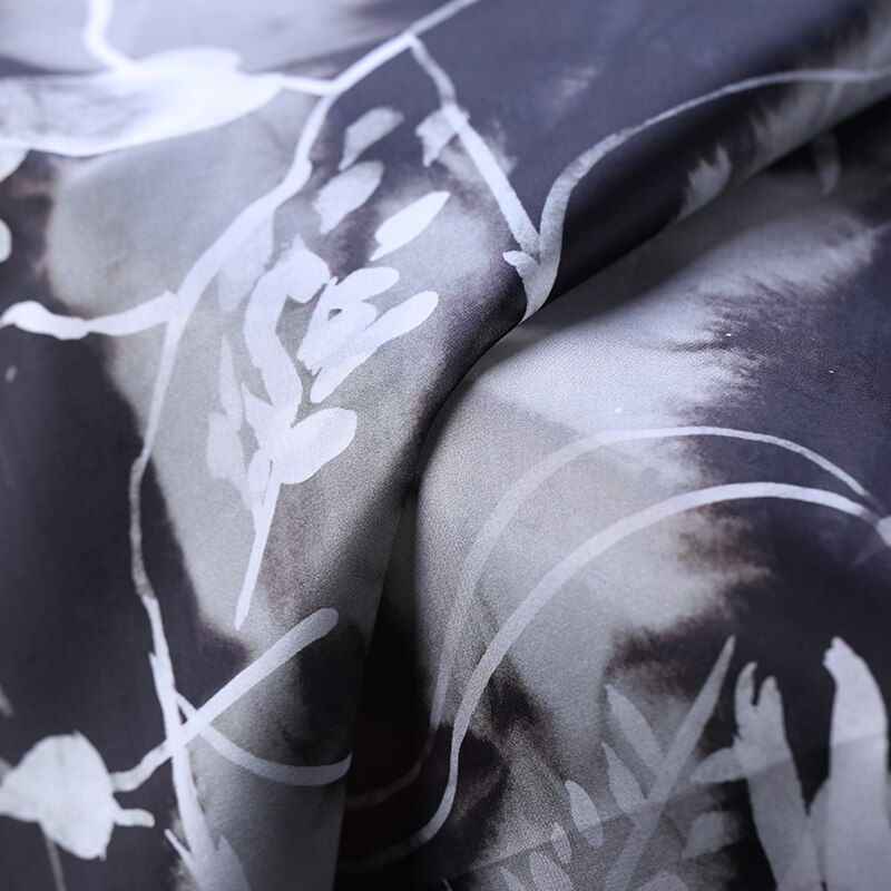 Digital printing silk organza satin fabric per meter 138cm crisp translucent dress chinese silk fabric cloth
