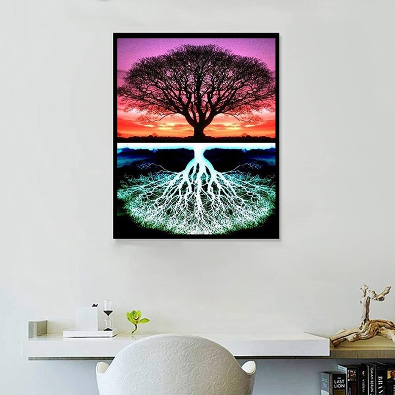 Paint By Numbers Kits,Canvas Oil Painting Set for Adults Beginner,DIY Paint By Number Kits on Canvas Oil Painting Kit