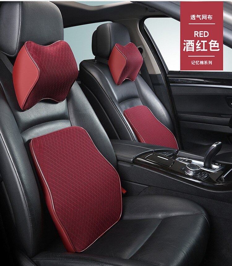 Appui-tête de voiture siège de voiture coussin arrière oreiller voiture cou oreiller coton cou oreiller voiture oreiller taille par mémoire