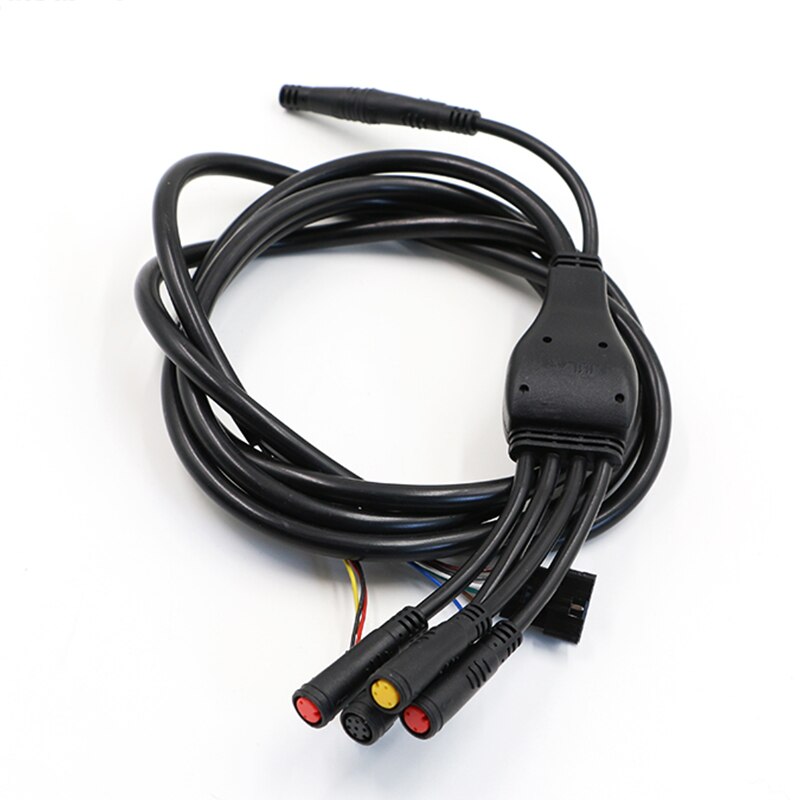 Js Zwart Waterdichte Belangrijkste Kabel Voor Elektrische Fiets Vier Connector Draden Voor Elektrische Fiets Sluit De Remhendel En Licht