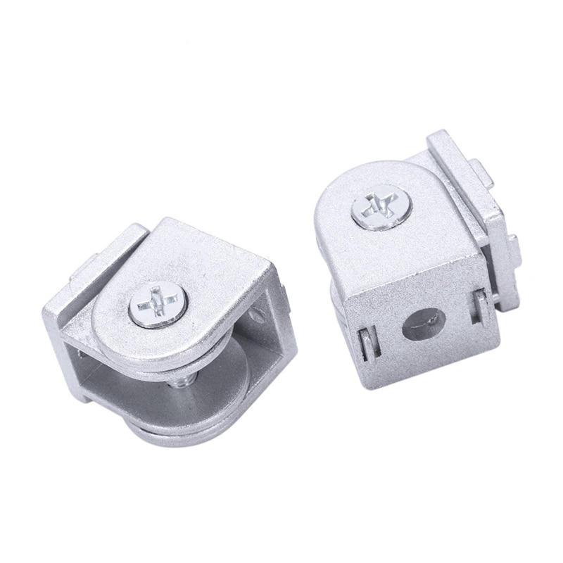 2Pcs/Lot Alloy Flexible Pivot Joint Connector For Eu Standard Aluminum Extrusion Profile