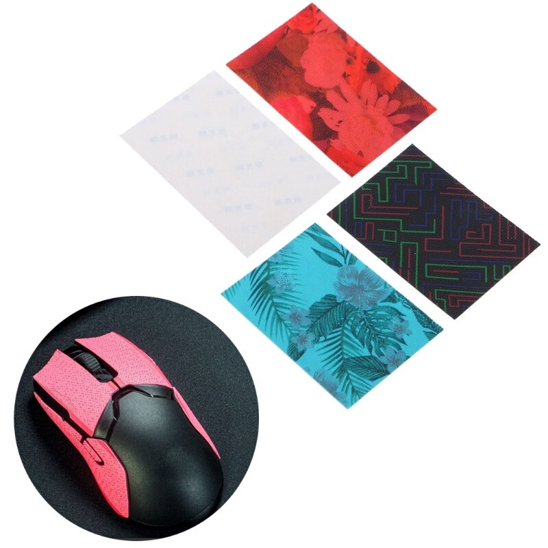 Diy 98 x 68mm maus-skin anti-rutsch-klebeband maus-skates seitenaufkleber für logitech razer gaming-mäuse