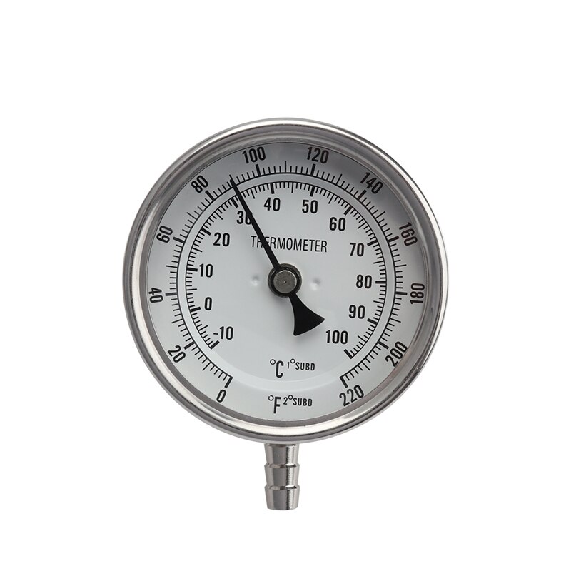 In-line Thermometer Monitor,Brew Plate Chiller Monitor,Homebrew Beer Plate Chiller Mash Tun Monitor,3&quot; Face Bi-metal Thermometer