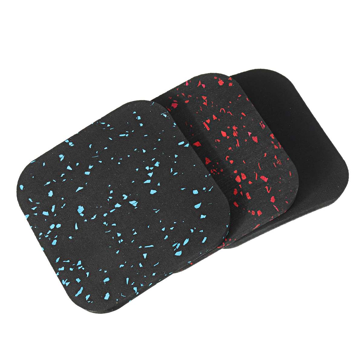 Rubber Treadmill Mat Floor Protector Shockproof Cushion Exercise Fit Gym Running Workout Fitness Equipment Accessories 10x10cm