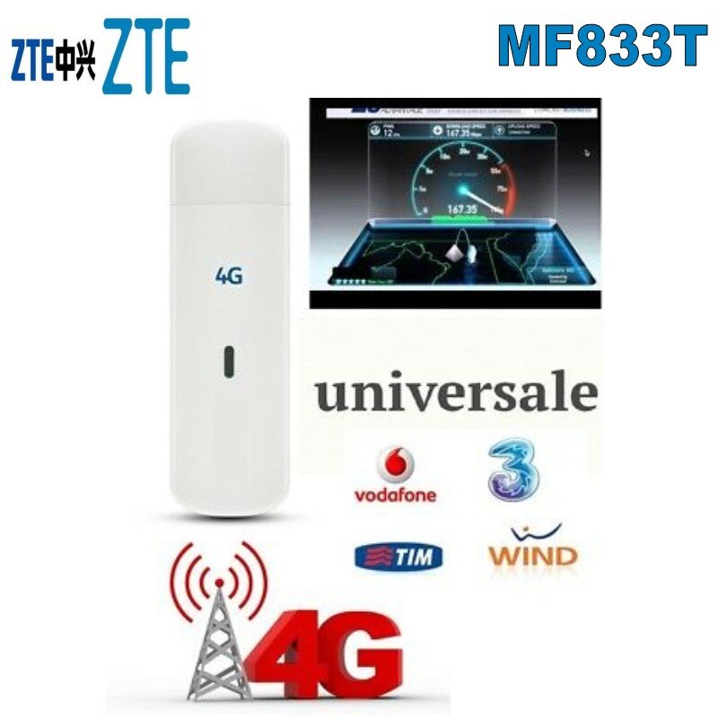 Zte  mf833 mf833t 4g lte cat 4 usb-stick