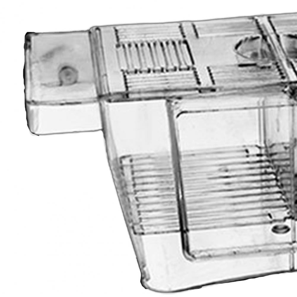 Fish Breeding Box Wear Resistant Stackable Self-floating Fish Isolation Box Baby Fishes Shrimp Clownfish Breeding Box for Home