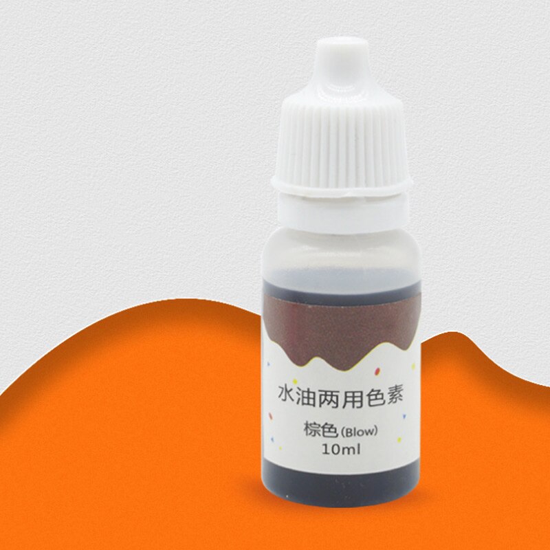 10ml Handgemachte Seife Farbstoff Pigmente Basis Farbe Flüssigkeit Pigment DIY Manuelle Seife Farbstoff Werkzeug Bausatz MK: Braun