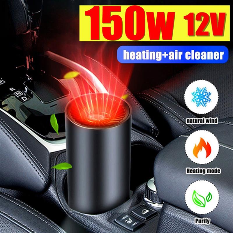 12V/24V Portable Car Heater Electric Cooling Heating Fan Electric Dryer Windshield Defogging Demister Cars Defroster