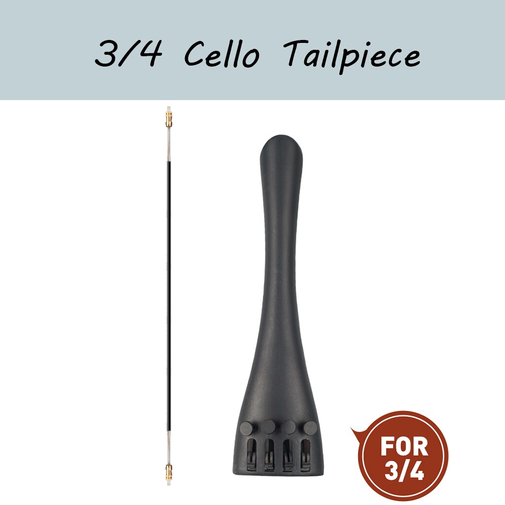 3/4 Cello Bridge Staartstuk W/ Tuners Staartstuk Cord Voor Cello Vervanging Kit