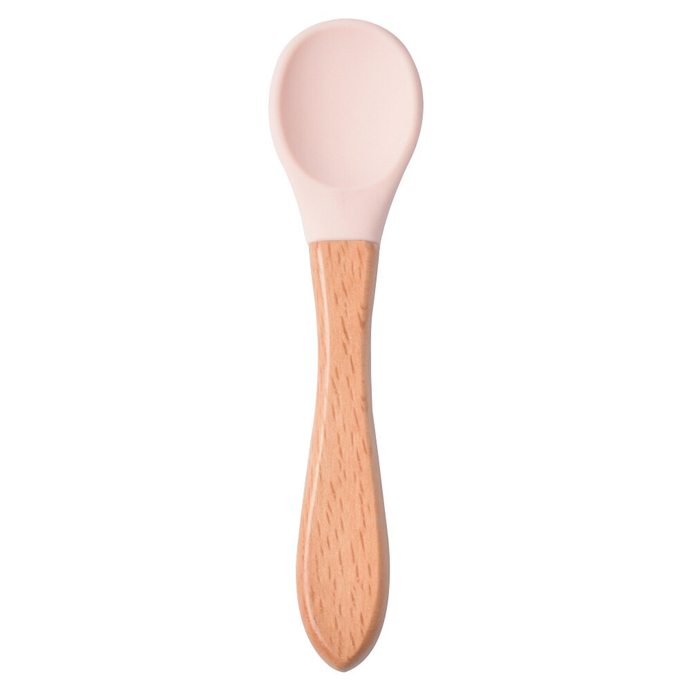 Crab Suction Cup Plate Dispensing Silicone Baby Dishes Set Children's Spoon Compartment Kids Tableware Feeding Kit Food Bowl: P Spoon