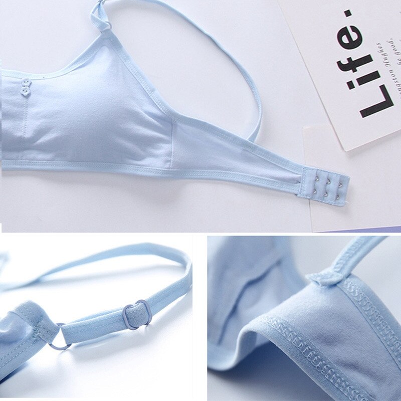 Kids Underwear Cotton Teen Training Bra for Girls Teenager Breathable Girl Vest Bras Children Clothing Random Color Training Bra