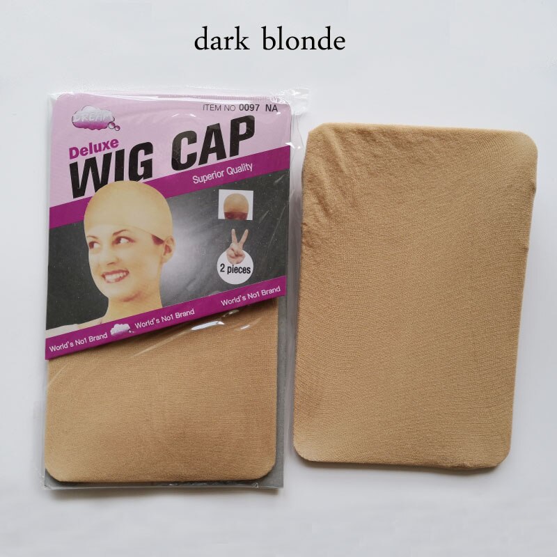 Gorro de malla elástica para peluca, malla tejida a la , color negro, marrón, Beige, malla para el pelo, 30 unidades (15 bolsas)