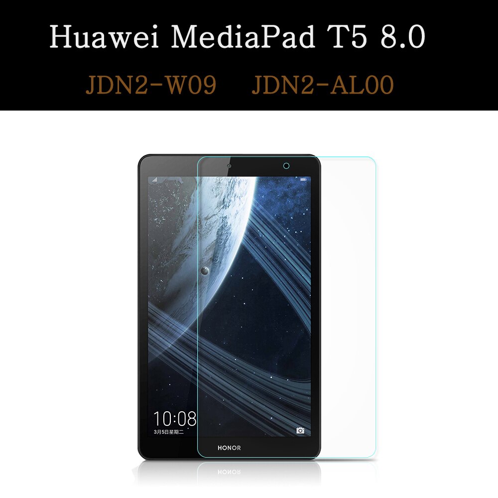 Szkło hartowane dla Huawei MediaPad MatePad Pro M3 M5 M6 T3 T5 T8 8.0 8.4 10.1 10.4 10.8 Honor V6 Full Cover Screen Protector: MediaPad T5 8.0
