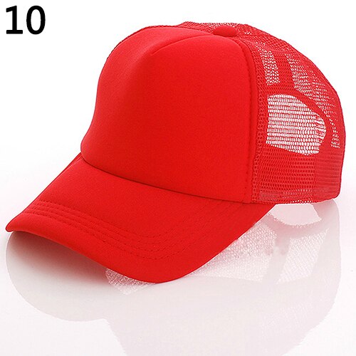 Unisex Attractive Baseball Cap Trucker Mesh Blank Visor Adjustable Sun Hat: 10