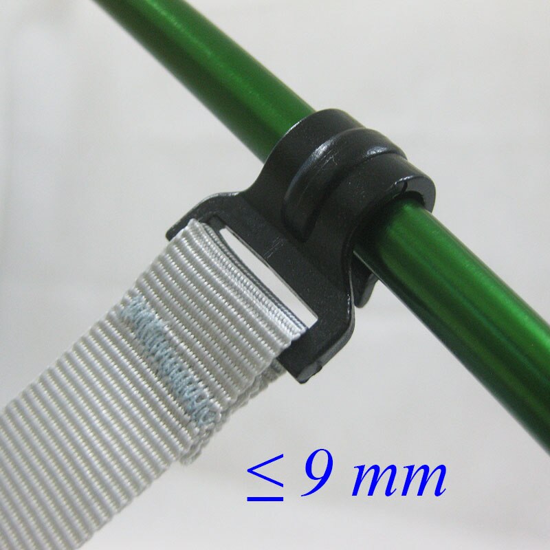 9mm inner diameter plastic camping tent pole hook 12 pieces/pack