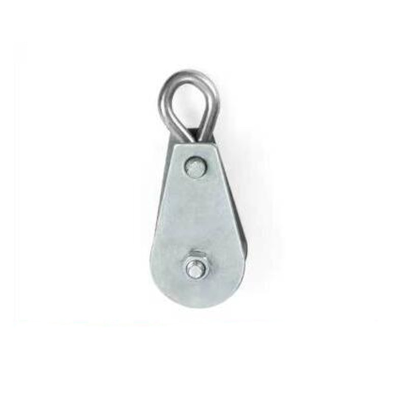 5PCS Pulley Block Silver Tone Metal Swivel Lifting Crane Machine Rigging Parts Lifting Crane Accessories