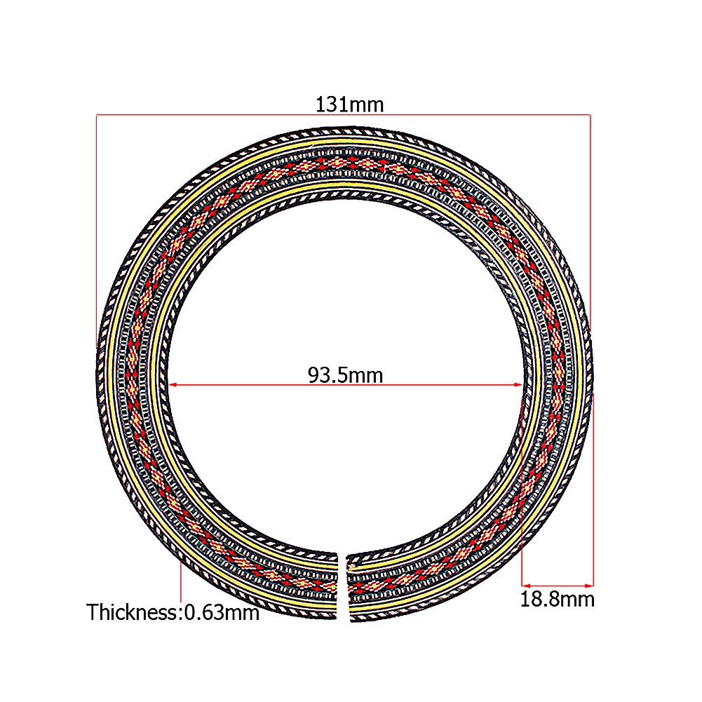 Rozet Houten Cirkel Geluid Gat Klassieke Akoestische Gitaar Body Inlay Onderdelen Voor Akoestische Klassieke Gitaar Onderdelen