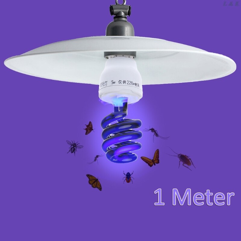 E27 UV Light Bulb Ultraviolet Lamp Fluorescent CFL 5/15/20W Spiral Enegy Saving Black Light Violet Lighting 220V 300-400nm