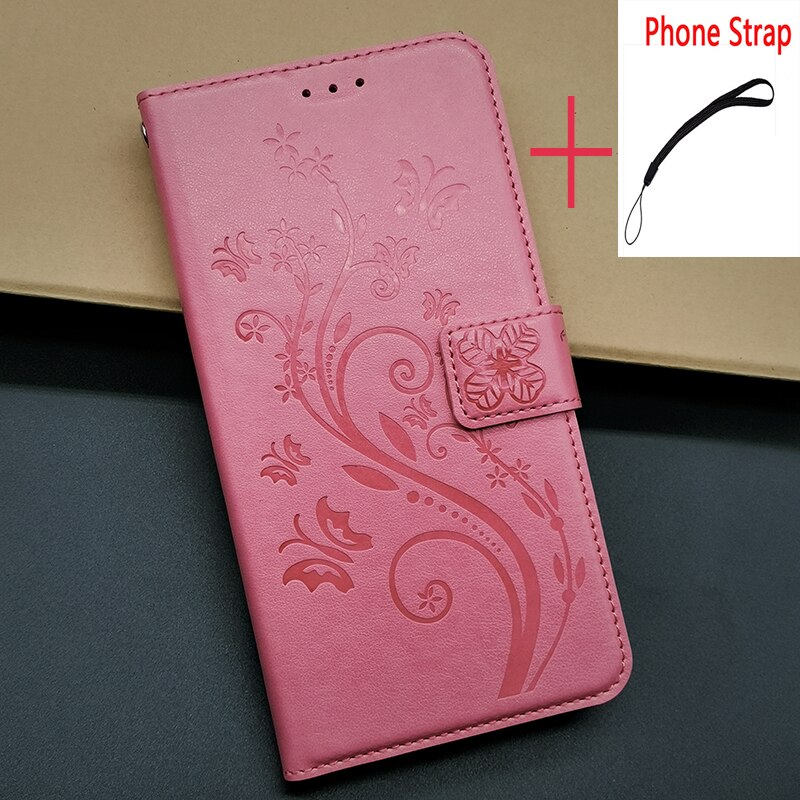 Voor Infinix Smart 6 Smart6 6.6 &quot Portemonnee Case Flip Leather Back Protector Cover Telefoon Tas Tpu Zachte Siliconen shell: 044 Pink