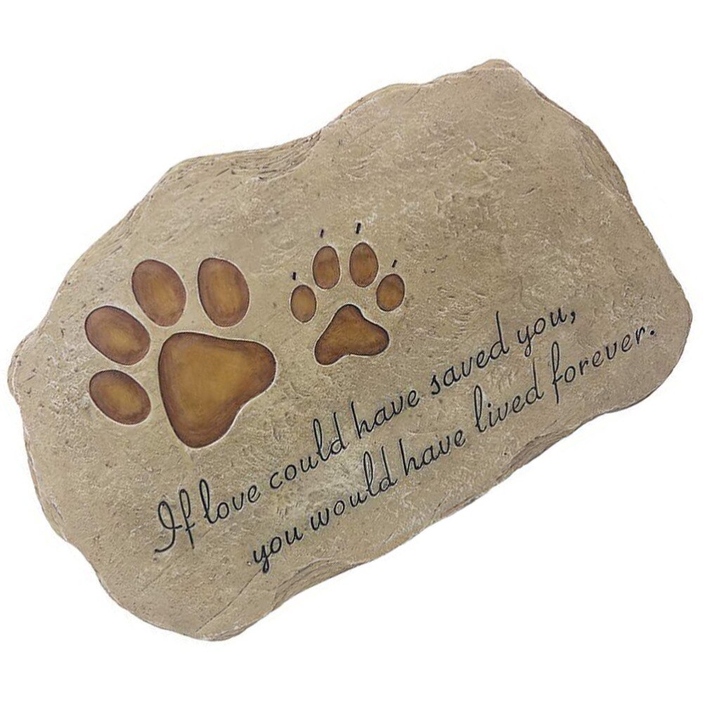 Pet Dog Memorial Stone Dog Garden Stones Grave Mar... – Grandado