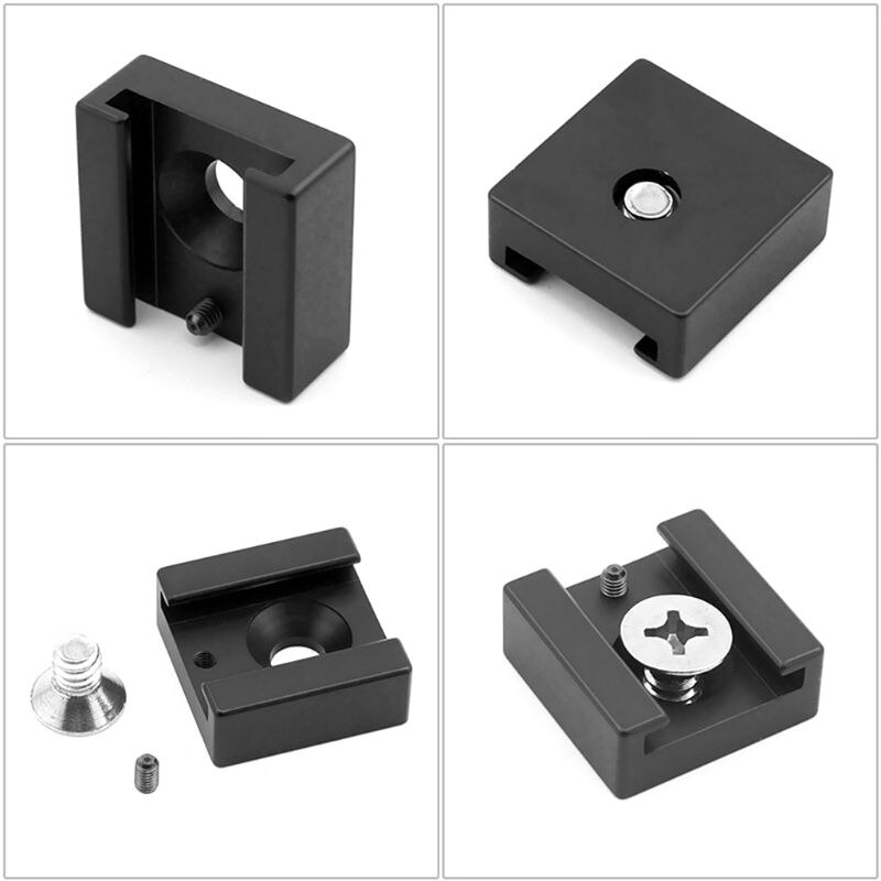 L21B Koude Schoen Mount Adapter Base Uitbreiding Beugel Met 1/4 &quot;Montage Schroef Voor Dslr Camera Kooi Flash Led Licht microfoon