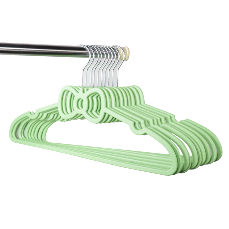 10 Stuks Kleding Hanger Durablor Volwassen Kinderen Kleding Opknoping Benodigdheden (Roze) E Abs Hart Patroon Jas F: Army Green