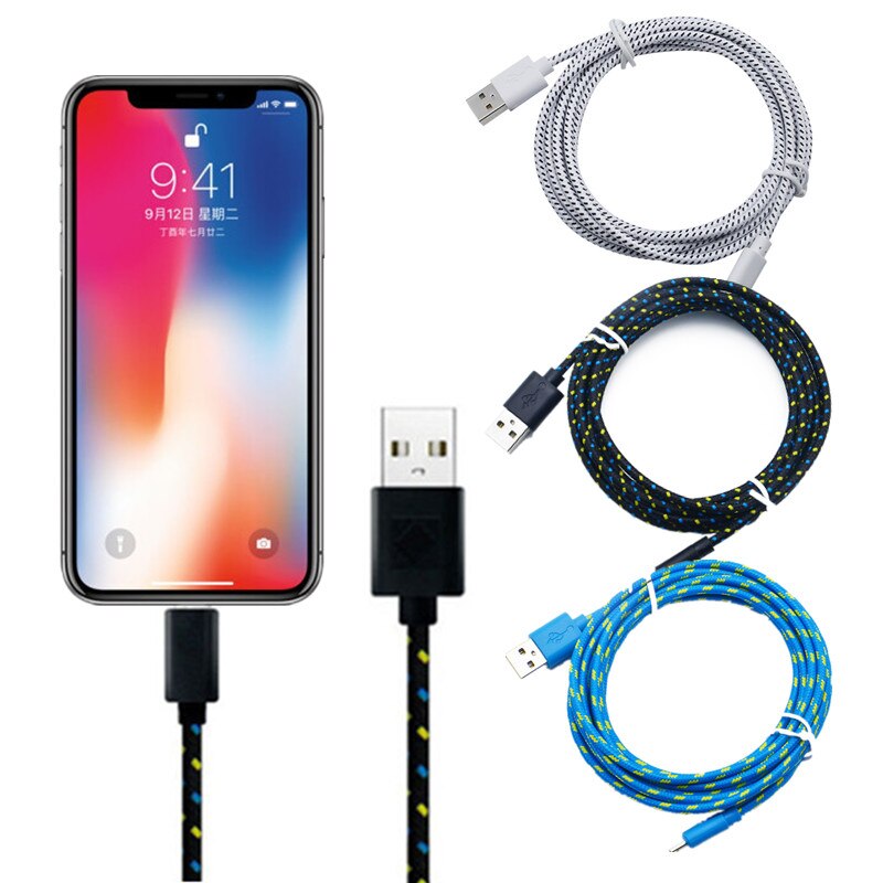 1m 2m 3m USB Ladekabel Für iPhone 7 8 Plus X XS Max XR Schnelle Ladung USB Daten Kabel Für iPhone 5 5S SE 6 6S Plus Ladegerät Draht